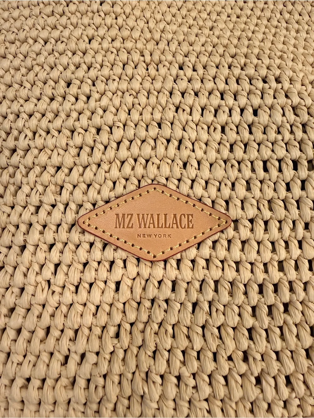 MZ Wallace Camel Large Crochet Georgica Tote - Picture 2 of 6